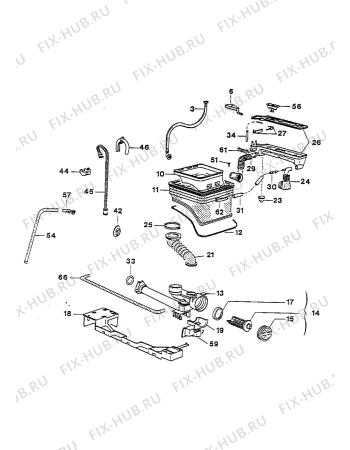 Взрыв-схема стиральной машины Electrolux WH532-1 - Схема узла Water equipment